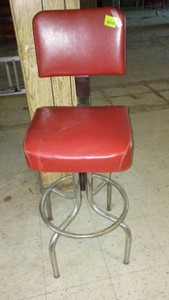 Vintage Royal Metal Swivel Counter Stool