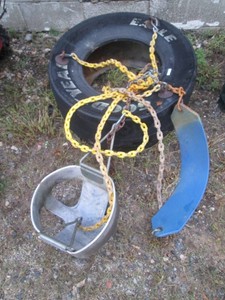 Swings and tire swing