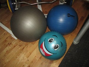 3 Exercise balls