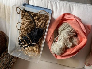 Group Lopi Wool Yarn Skeins & Assorted Jute Cotton Craft Cord