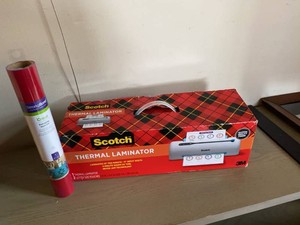 Group Scotch Thermal Laminator & Cricut StrongBond Iron-On Roll