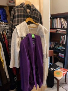 Group Womens Sweater Coats & Woolrich Plaid Jacket Mixed Sizes