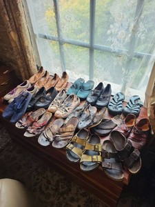 Lot of Assorted Womens Comfort Shoes Sandals Sneakers Size 7 Ecco Keen