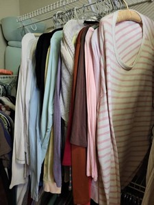 Womens Knit Long Sleeve Shirts Assorted Casual Tops Mixed Colors