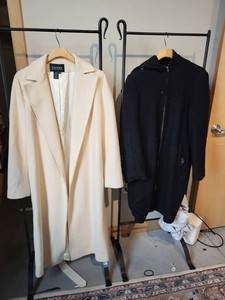 Womens Coat Lot Lauren Ralph Lauren Wool Coat & Liz Claiborne Hooded