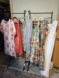 Womens Mixed Dresses Tunics Tops Floral Tropical Embroidered Lot