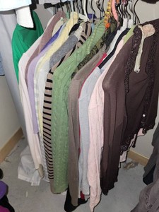 Lot of Assorted Womens Sweaters Cardigans Tops Mixed Sizes