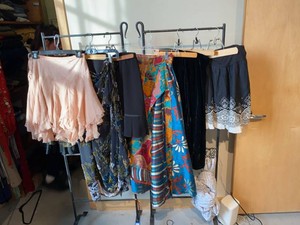 Group of Womens Skirts & Dress Bottoms Mixed Fabrics and Styles