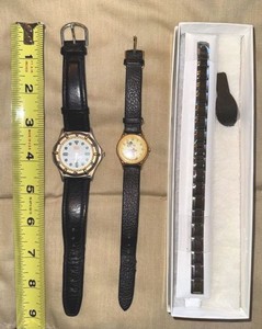 Vintage Wristwatch & Bracelet Lot Disney Lorus Minnie TDS Quartz