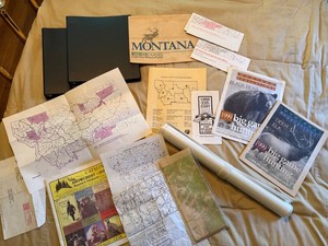Montana FWP Hunting Regulations & Topographic Map Ephemera Lot