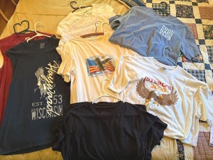 Assorted Graphic T-Shirts & Casual Tops Mixed Brands Adult Sizes
