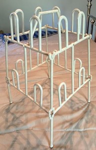 White Plastic Shoe Rack 2 Tier Free Standing Organizer Shelf