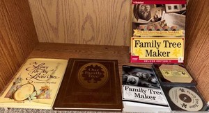 Broderbund Family Tree Maker Deluxe II Genealogy Software Book Lot