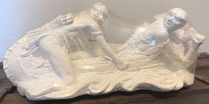 Native American Ceramic Figural Sculpture, Unfinished White