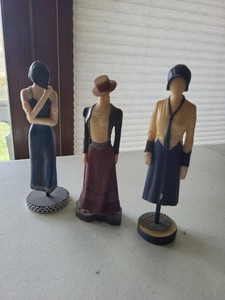 Set of 3 The Latest Thing Fashion Lady Figurines Collectible World