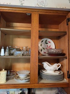 Lot of Assorted Vintage Glassware & Dinnerware Plates Bowls Server