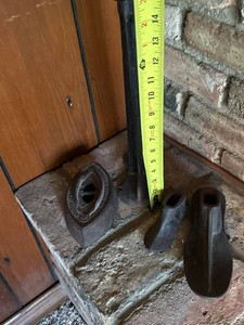 Vintage Cast Iron Cobbler Stand Sad Iron Shoe Lasts Primitive Lot