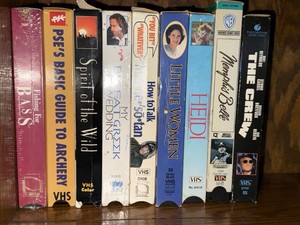 Lot of Assorted VHS Tapes & WOOD Woodworking Books Western Family