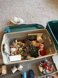 Assorted Vintage Christmas Ornaments Nutcrackers Angels Santa Decor