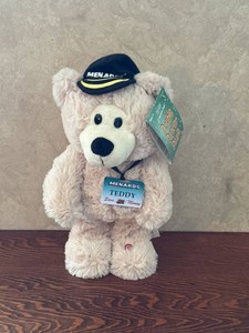 Menards Teddy Double Dancer Beezle Animated Plush Bear 13in