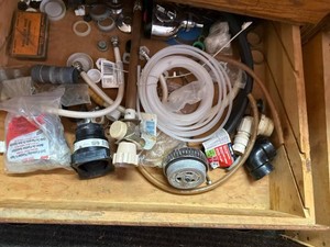 Assorted Plumbing Parts & 3M Window Patio Door Insulator Kit Lot