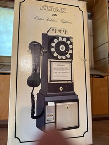 Thomas 1955 Classic Edition Payphone Style Rotary Telephone in Box