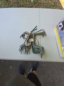 Assorted Vinyl Coated Screw-In Garage Utility Storage Hooks