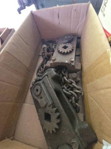 Assorted Towing Hardware Lot Load Binders Chains Hitch Ball Mount