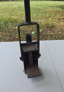 Vintage Metal Lever Style Can Crusher BenchWall Mount Tool