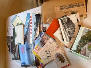 Vintage Postcard & Travel Ephemera Lot Linen Chrome Scenic Views
