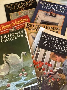 Vintage Better Homes & Gardens Magazine Lot 1926-1941 With GE Ad Page
