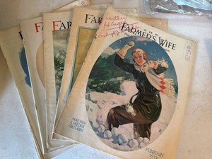 Vintage The Farmers Wife Magazine Lot 1933-1937 Illustrated Covers