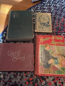 Lot of Assorted Antique Religious & School Hardcover Books