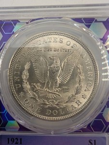 1921 Morgan Dollar PCGS MS63