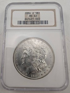 1884-O Morgan Silver Dollar MS 63