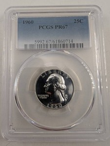 1960 Washington Quarter PCGS PR67