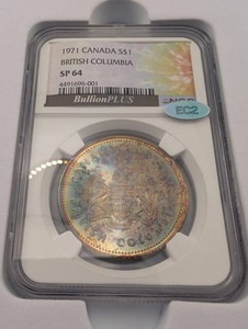 1971 Canada $1 British Columbia Coin