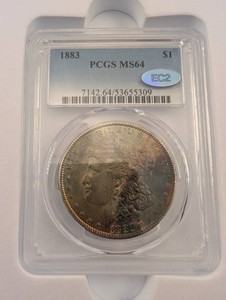 1883 Morgan Dollar PCGS MS64 EC2