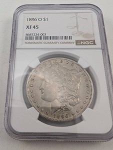1896-O Morgan Silver Dollar NGC XF 45