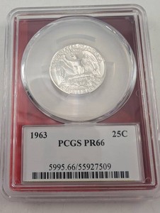 1963 PCGS PR66 Washington Quarter