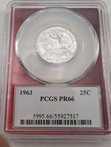 1963 PCGS PR66 Washington Quarter
