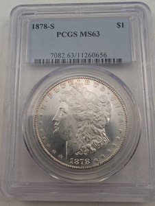 1878-S PCGS MS63 Morgan Silver Dollar