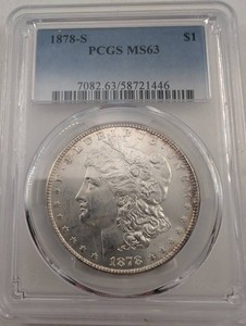 1878-S Morgan Silver Dollar PCGS MS63
