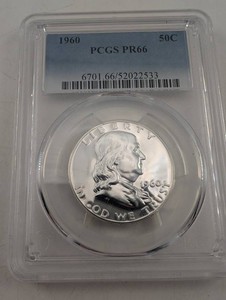 1960 Franklin Half Dollar PCGS PR66