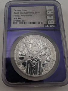 2026 Germania 1 oz Silver S5M Norns Werdanda NGC MS 70