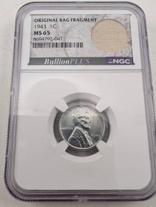 1943 Lincoln Cent NGC MS 65