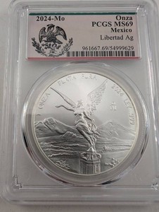 2024 Mexico Libertad 1 Oz Silver PCGS MS69