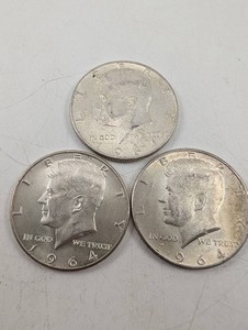 1964 Kennedy Half Dollars - Lot of 3
