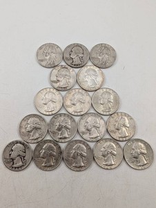 Lot of 17 Washington Quarters