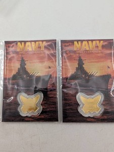 Lot of 2 NAVY .9999 Pure Gold 11000 Oz Pieces